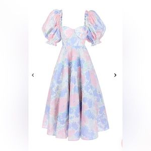SELKIE NWT - Watercolor Tea Rose Dress - Size Small   **Sold Out**  Online